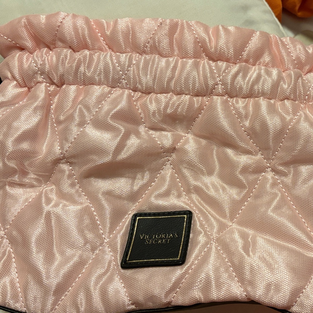 Victoria's Secret Light Pink Quilted Tote